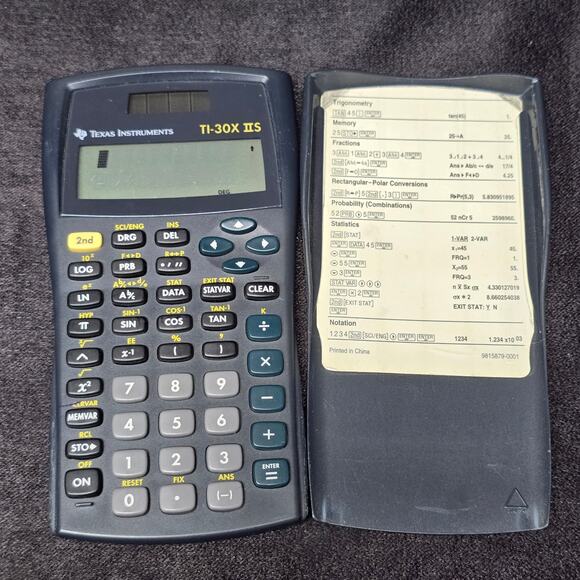 Texas Instruments TI-30X IIS Solar Scientific Calculator With Cover - Picture 3 of 7